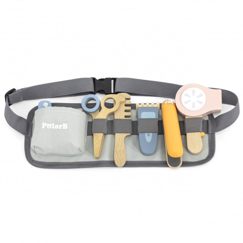 Набор парикмахерских инструментов VIGA PolarB на деревянном поясе