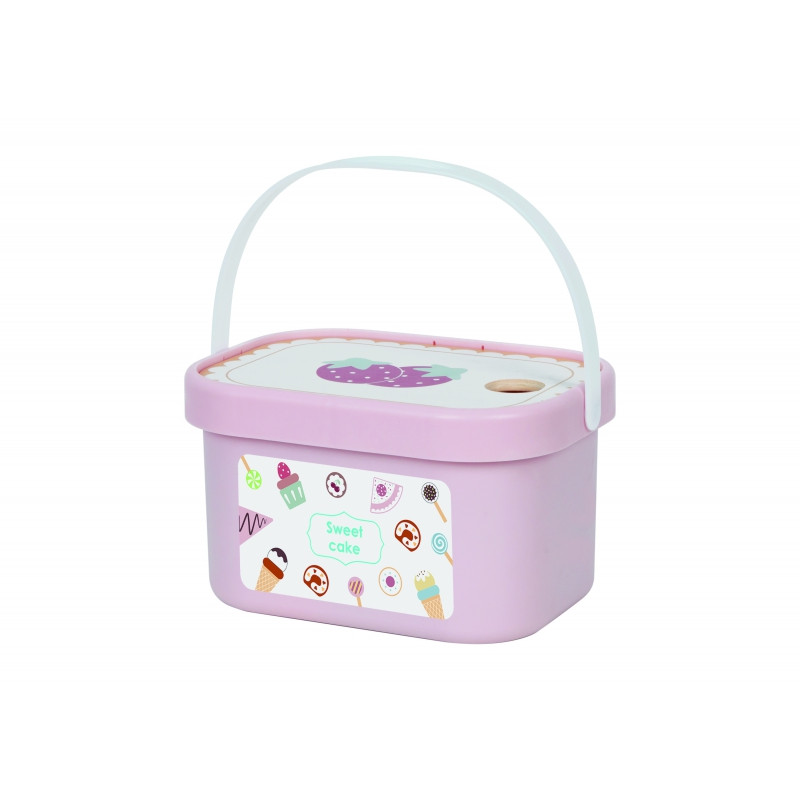 TOOKY TOY saldus pyragas Medinis saldainių rinkinys dėžutėje Konditerijos ledų salonas