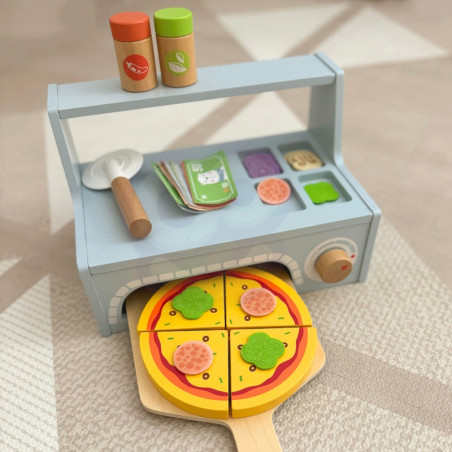 TOOKY TOY picerijos medinės picos orkaitės priedai TOOKY TOY picerijos medinės picos orkaitės priedai