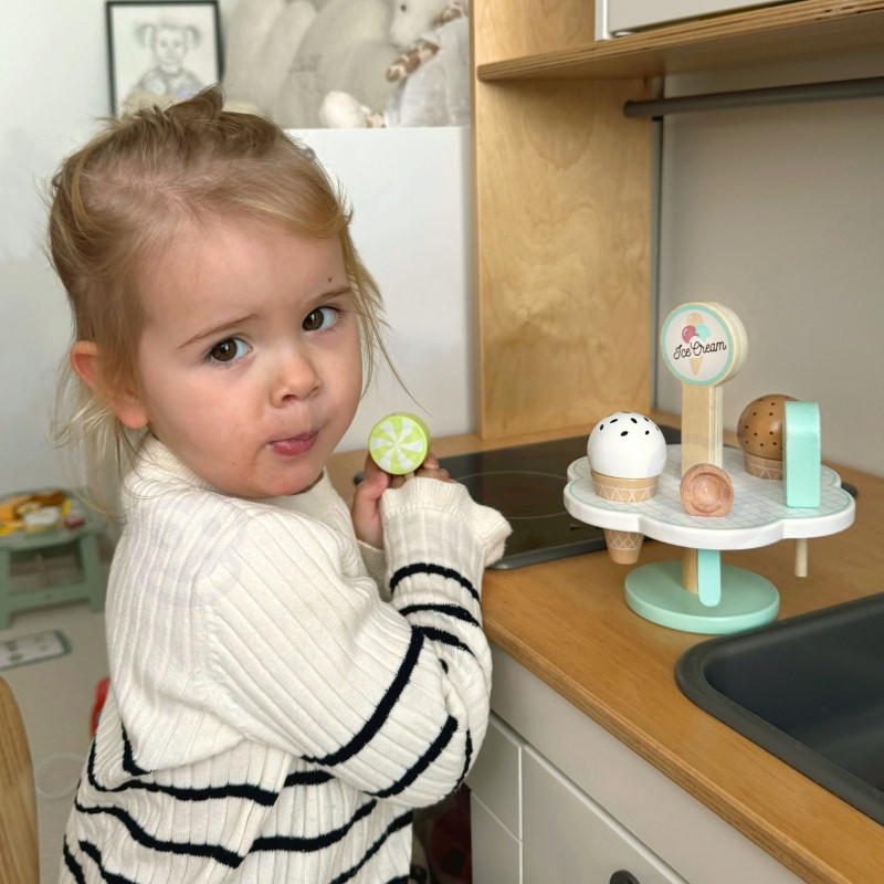 TOOKY TOY Деревянное магнитное мороженое на подставке