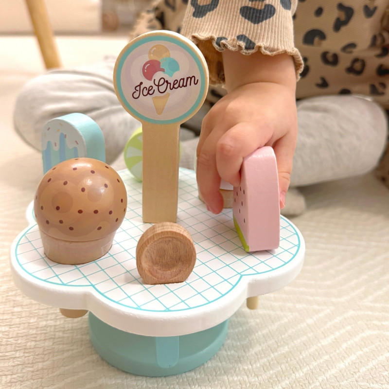 TOOKY TOY Деревянное магнитное мороженое на подставке