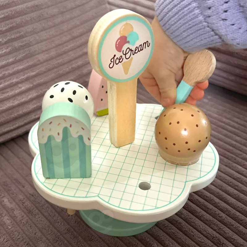 TOOKY TOY Деревянное магнитное мороженое на подставке