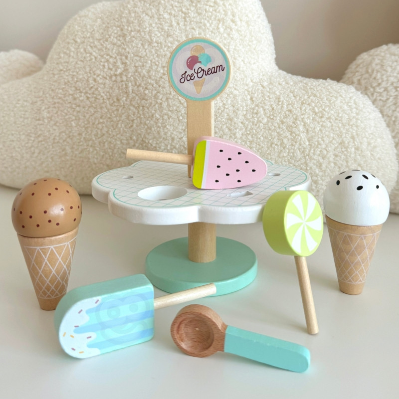 TOOKY TOY Деревянное магнитное мороженое на подставке