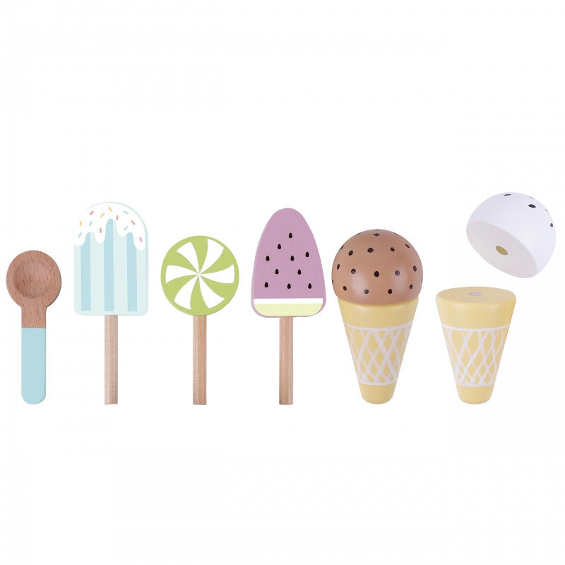 TOOKY TOY Деревянное магнитное мороженое на подставке
