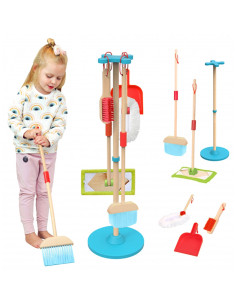 TOOKY TOY Деревянный набор для уборки для детей 6 предметов.