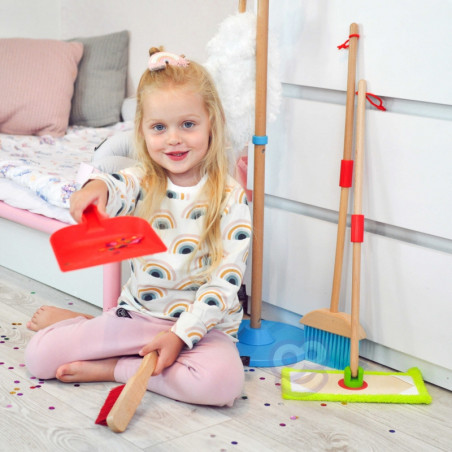 TOOKY TOY Wooden Cleaning Set for Children 6 pcs.