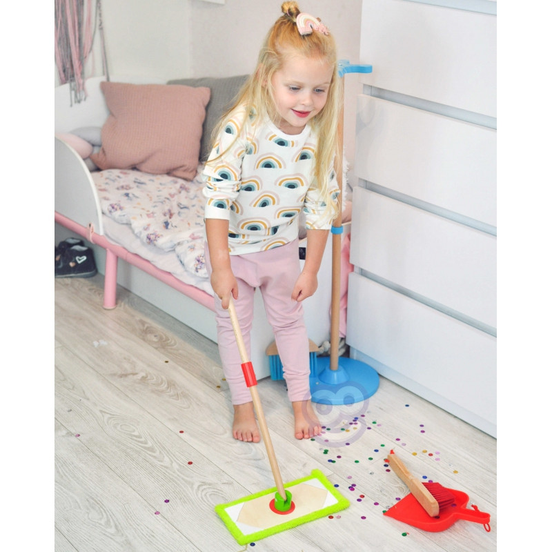 TOOKY TOY Wooden Cleaning Set for Children 6 pcs.