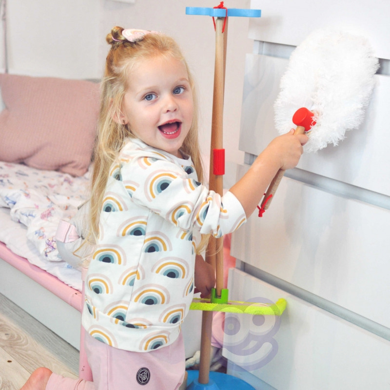 TOOKY TOY Wooden Cleaning Set for Children 6 pcs.