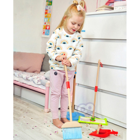 TOOKY TOY Wooden Cleaning Set for Children 6 pcs.