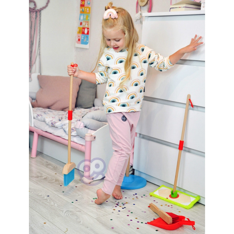 TOOKY TOY Wooden Cleaning Set for Children 6 pcs.