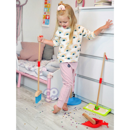 TOOKY TOY Wooden Cleaning Set for Children 6 pcs.