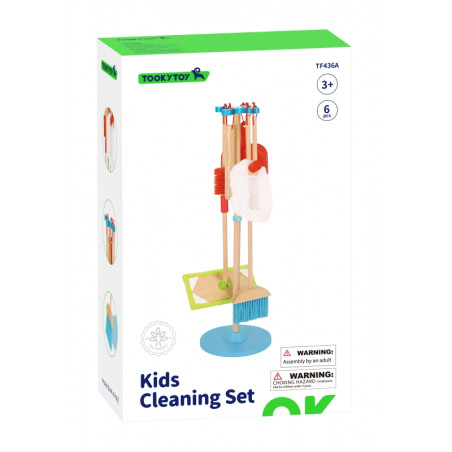 TOOKY TOY Wooden Cleaning Set for Children 6 pcs.