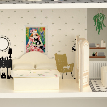 CLASSIC WORLD medinis lėlių namelis CLASSIC WORLD medinis lėlių namelis