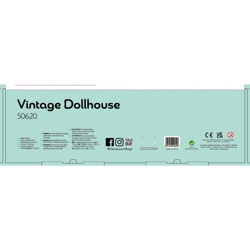 CLASSIC WORLD medinis lėlių namelis