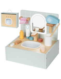 Игрушка TOOKY Туалет Ванная Деревянный Туалет Ванная Комната с Аксессуарами
