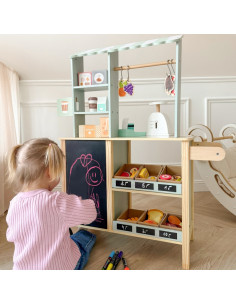 WOOPIE GREEN Большой многофункциональный 5-в-1 торговый прилавок для супермаркета, ресторана, кафе, кухни, 73 предмета 2