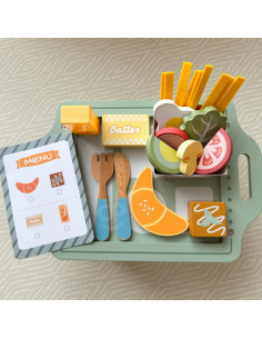 WOOPIE GREEN Набор для завтрака и ресторан — игра-заказ с подносом и аксессуарами 2