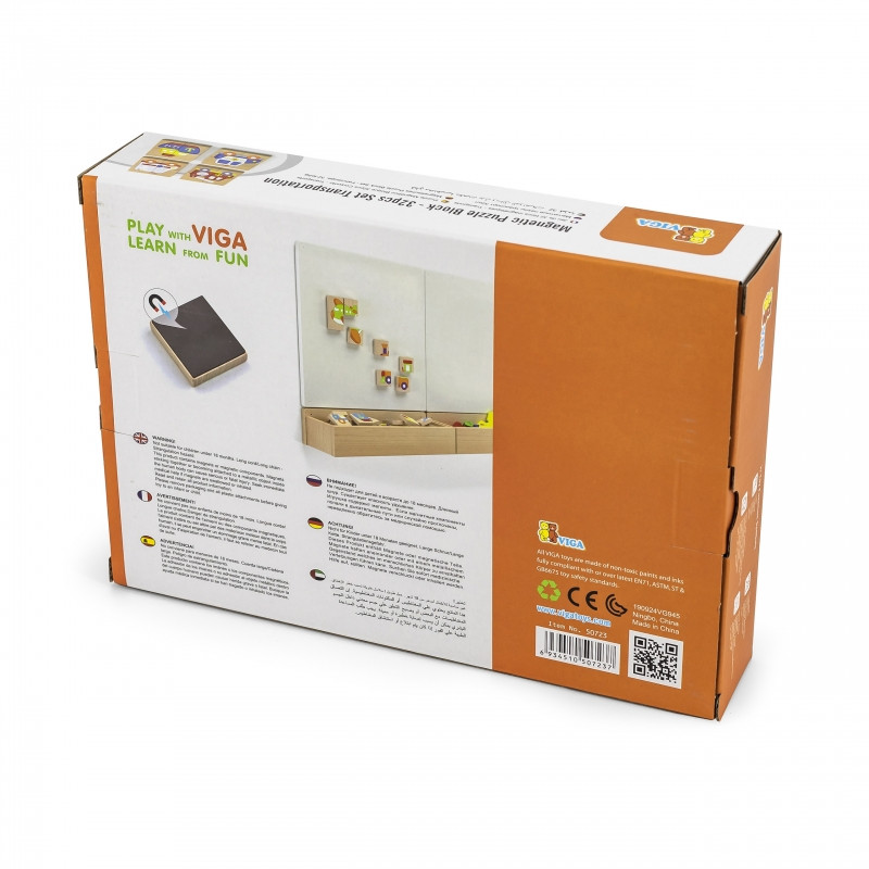 Магнитный пазл Viga Wooden Puzzle — Сертифицировано FSC