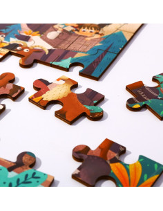 TOOKY TOY Пазл с сумкой Альпийские животные и пейзажи 49 деталей. 2