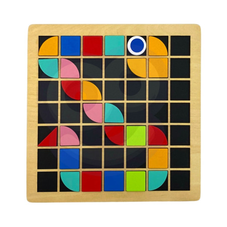 TOOKY TOY mozaika medinė Montessori dėlionė TOOKY TOY mozaika medinė Montessori dėlionė