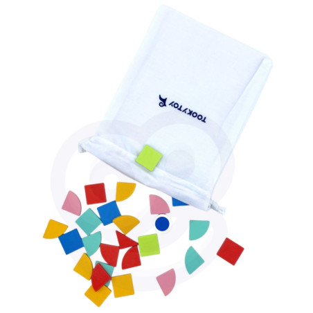 TOOKY TOY mozaika medinė Montessori dėlionė TOOKY TOY mozaika medinė Montessori dėlionė