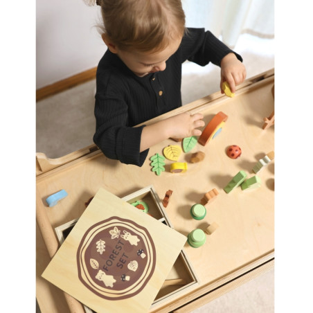 TOOKY TOY miško dėlionės rinkinys sukrauti blokai skaičiai TOOKY TOY miško dėlionės rinkinys sukrauti blokai skaičiai
