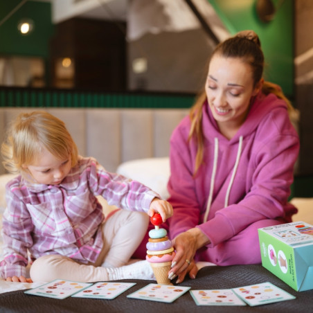 WOOPIE GREEN medinė ledų dėlionė Montessori konditerijos gaminiai 12 vnt. FSC WOOPIE GREEN medinė ledų dėlionė Montessori konditerijos gaminiai 12 vnt. FSC