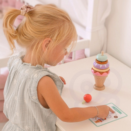 WOOPIE GREEN medinė ledų dėlionė Montessori konditerijos gaminiai 12 vnt. FSC WOOPIE GREEN medinė ledų dėlionė Montessori konditerijos gaminiai 12 vnt. FSC