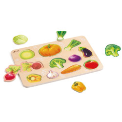 КЛАССИЧЕСКИЙ МИР Деревянный пазл Монтессори «Овощи»