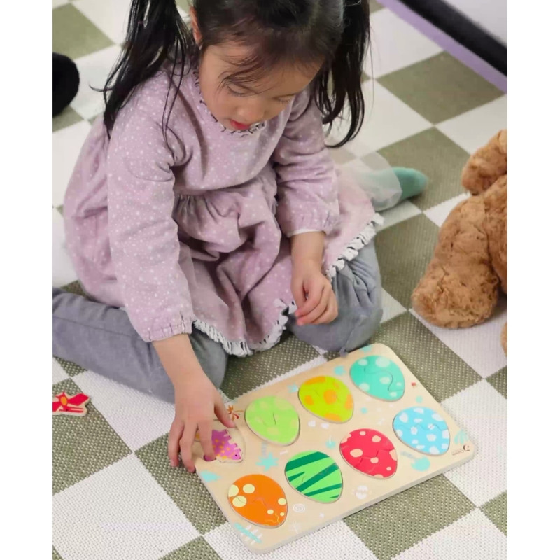 CLASSIC WORLD medinė dėlionė Dinozaurų kiaušiniai