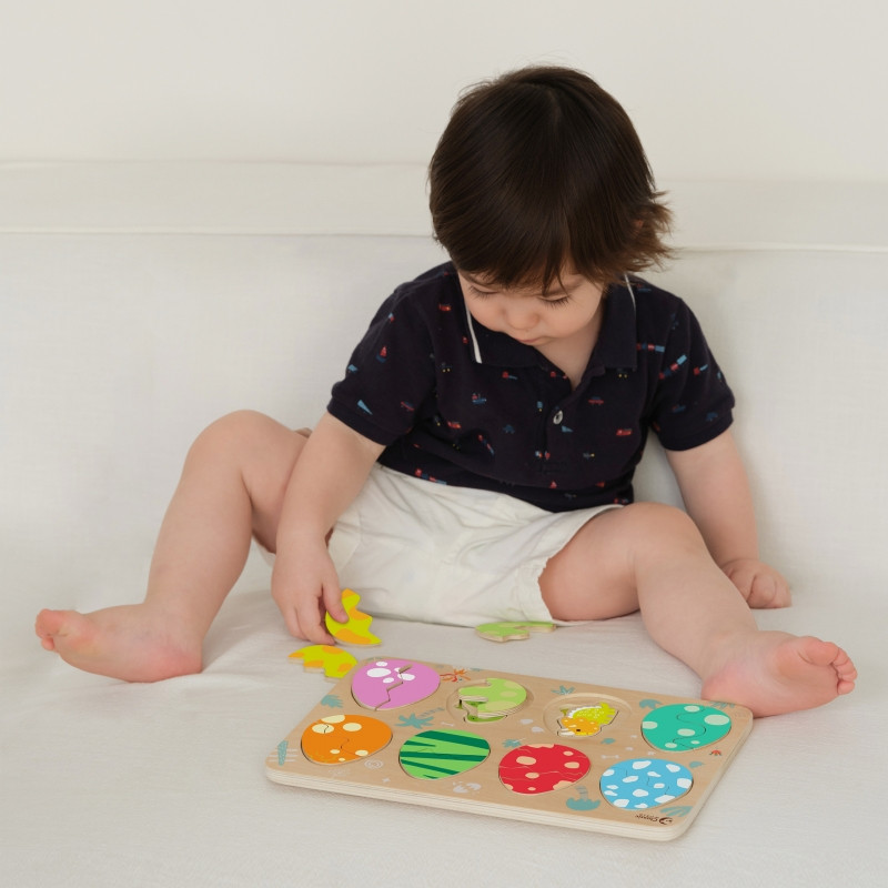 CLASSIC WORLD medinė dėlionė Dinozaurų kiaušiniai