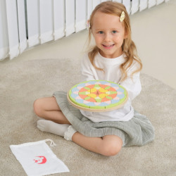 КЛАССИЧЕСКИЙ МИР Пастельная мандала Монтессори-головоломка Мозаика Цветы 2