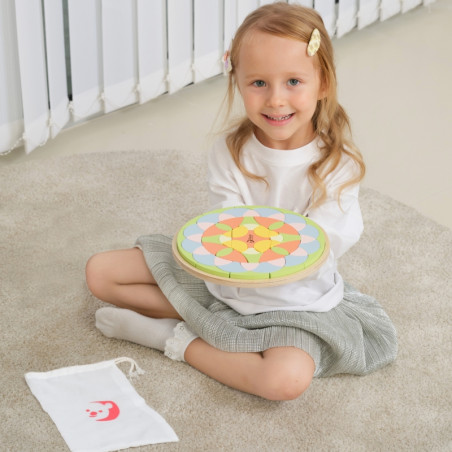 CLASSIC WORLD Pastelinė Mandala Montessori Mozaikos dėlionė Gėlės CLASSIC WORLD Pastelinė Mandala Montessori Mozaikos dėlionė Gėlės