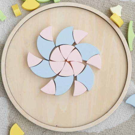 CLASSIC WORLD Pastelinė Mandala Montessori Mozaikos dėlionė Gėlės CLASSIC WORLD Pastelinė Mandala Montessori Mozaikos dėlionė Gėlės