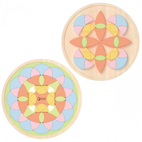 CLASSIC WORLD Pastelinė Mandala Montessori Mozaikos dėlionė Gėlės CLASSIC WORLD Pastelinė Mandala Montessori Mozaikos dėlionė Gėlės