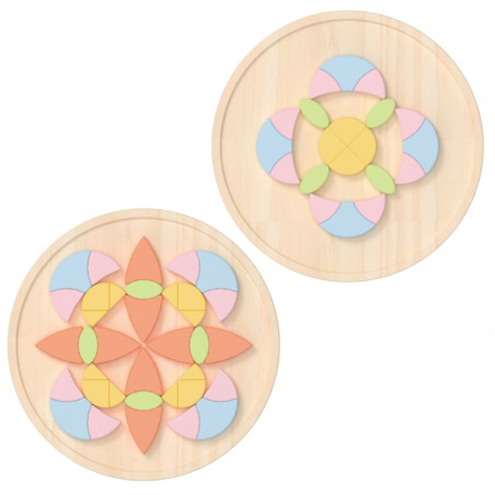 CLASSIC WORLD Pastelinė Mandala Montessori Mozaikos dėlionė Gėlės CLASSIC WORLD Pastelinė Mandala Montessori Mozaikos dėlionė Gėlės