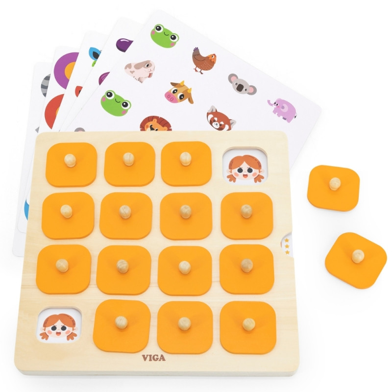Viga atminties atspėti paveikslėlius atminties žaidimas 10 Montessori kortelės