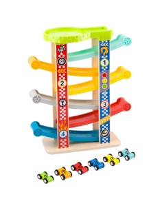 TOOKY TOY spalvingas skaidrių takelis automobiliams