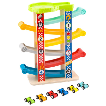 TOOKY TOY spalvingas skaidrių takelis automobiliams TOOKY TOY spalvingas skaidrių takelis automobiliams