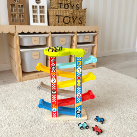 TOOKY TOY spalvingas skaidrių takelis automobiliams TOOKY TOY spalvingas skaidrių takelis automobiliams