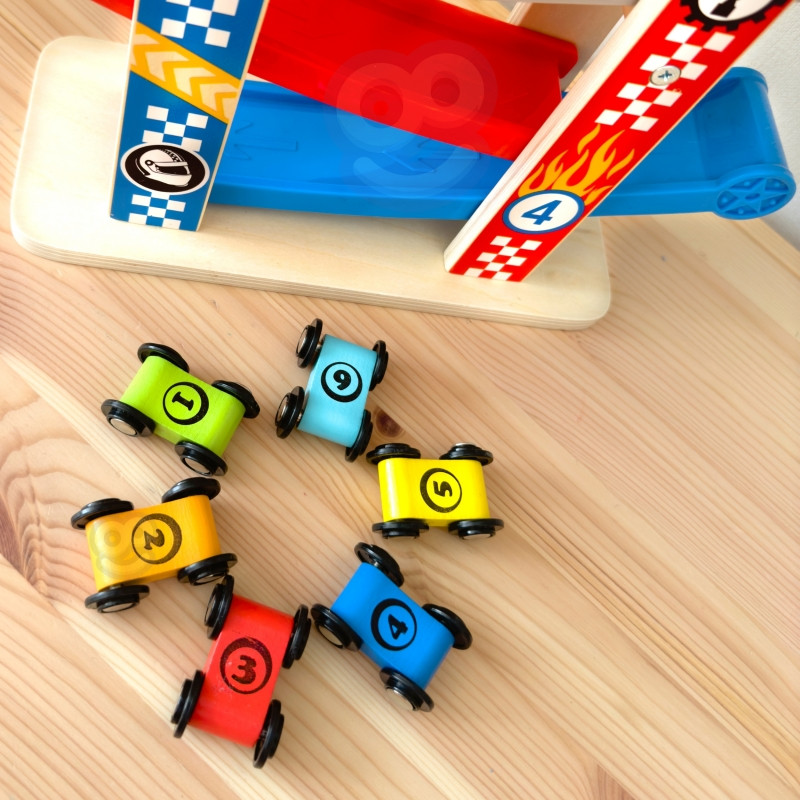 TOOKY TOY spalvingas skaidrių takelis automobiliams