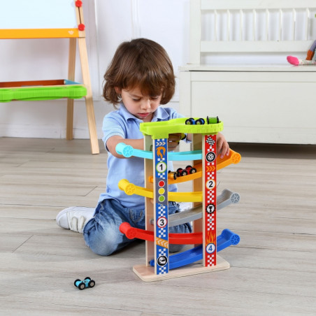 TOOKY TOY spalvingas skaidrių takelis automobiliams TOOKY TOY spalvingas skaidrių takelis automobiliams