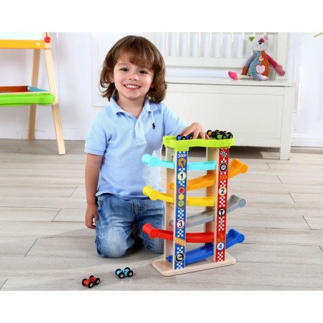 TOOKY TOY spalvingas skaidrių takelis automobiliams TOOKY TOY spalvingas skaidrių takelis automobiliams