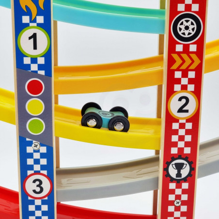 TOOKY TOY spalvingas skaidrių takelis automobiliams TOOKY TOY spalvingas skaidrių takelis automobiliams
