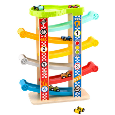TOOKY TOY spalvingas skaidrių takelis automobiliams TOOKY TOY spalvingas skaidrių takelis automobiliams