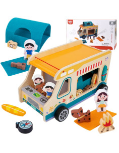 TOOKY TOY Деревянный кемпер Персонажи Кемпинг