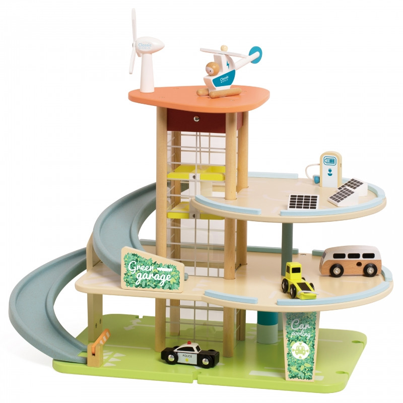 CLASSIC WORLD Medinis 3 aukštų garažas XL su liftu "Eco Zone"