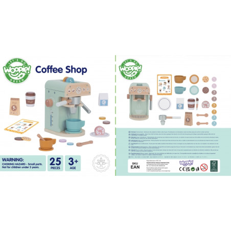 WOOPIE GREEN medinis kavos virimo aparatas Barista 25 vnt. WOOPIE GREEN medinis kavos virimo aparatas Barista 25 vnt.