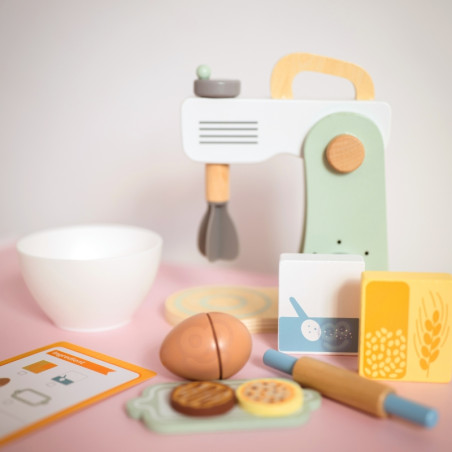 WOOPIE GREEN Drewniany Mikser Kuchenny Blender z Akcesoriami 11 el. WOOPIE GREEN Drewniany Mikser Kuchenny Blender z Akcesoriami 11 el.
