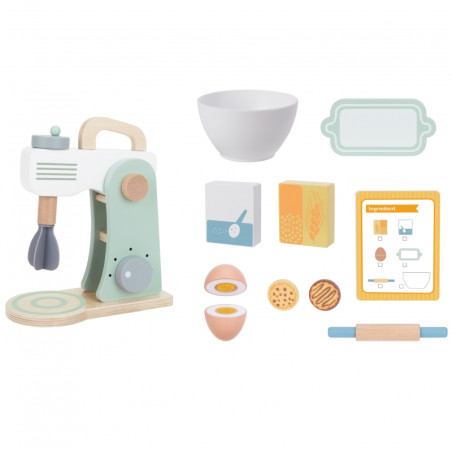 WOOPIE GREEN Drewniany Mikser Kuchenny Blender z Akcesoriami 11 el. WOOPIE GREEN Drewniany Mikser Kuchenny Blender z Akcesoriami 11 el.